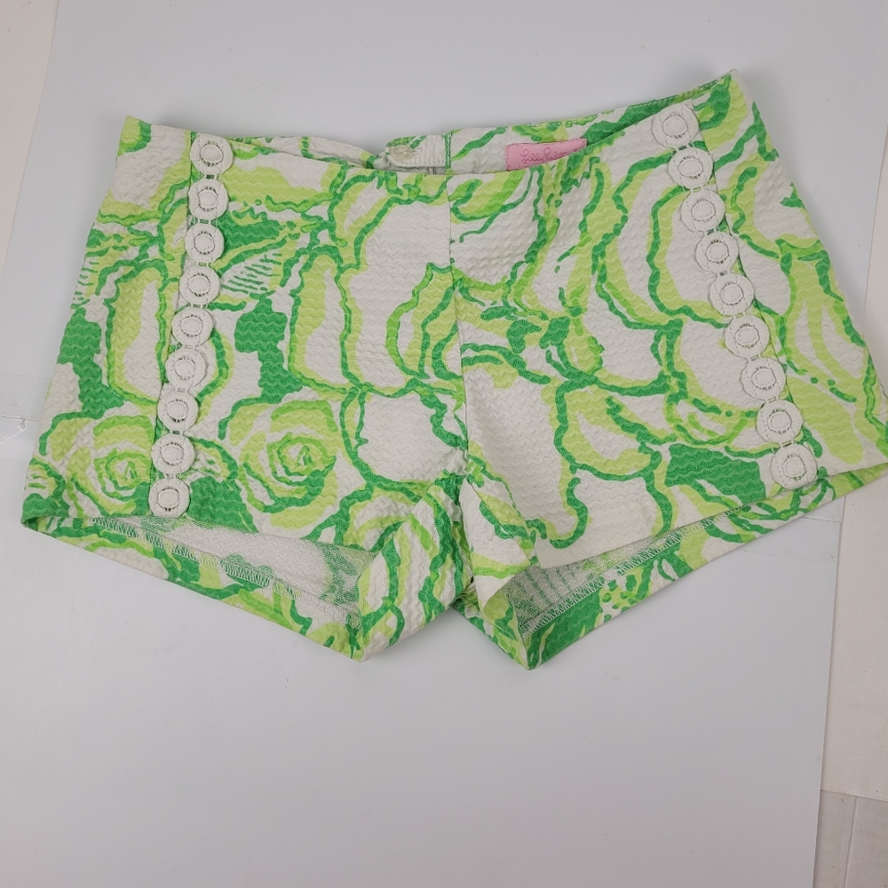 Lilly Pulitzer Liza Short Resort White Heart Breakers Style #95543 Size 0
